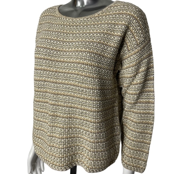 Express Tricot Vintage Earth Tones Striped Sweater - Picture 4 of 7